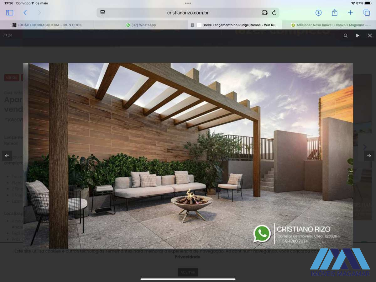 Win Rudge Ramos. 2 DORMS com suíte. 57m - Imóveis Magamar
